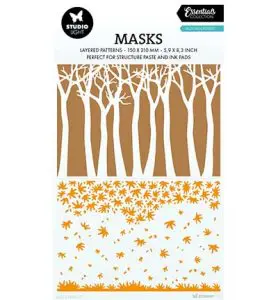 stencil autumn forest