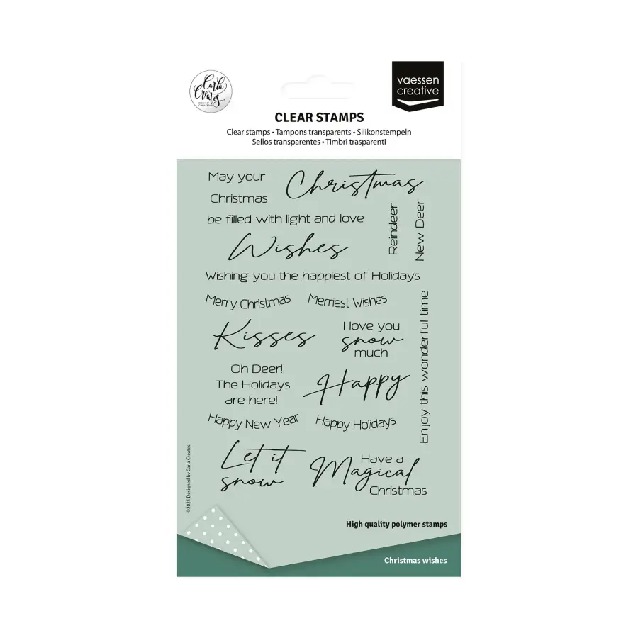 Stempel Engelse kerstteksten