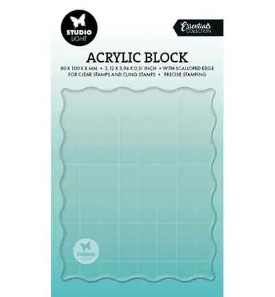 Acrylic block 80 x100 mm