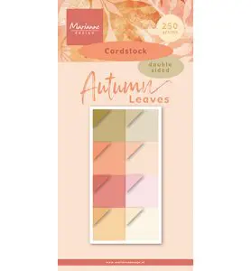 cardstock autumn leaves