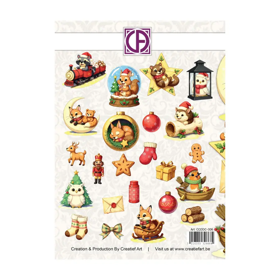 Stansplaatjes christmas animals - Afbeelding 2