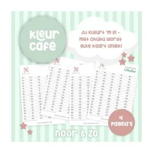 Ohuhu honolulu kleurenkaart geprint