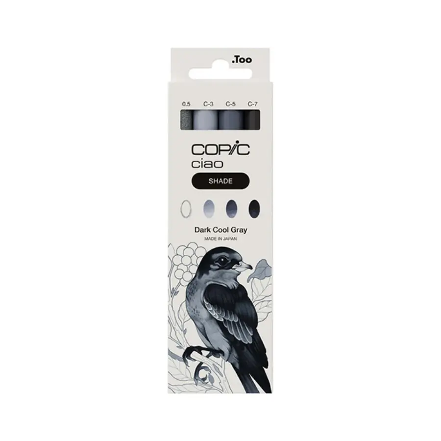 Ciao marker dark cool gray palette set