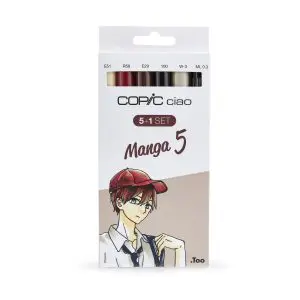 Ciao Marker 5+1 manga colours set 5
