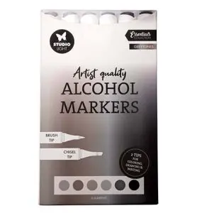Alcohol markers greytones