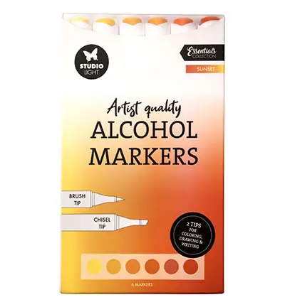 Alcohol markers sunset