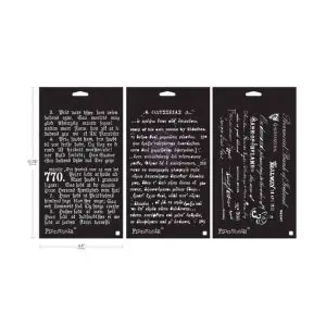 Stencil set old pages – limited edition
