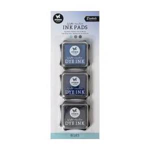 Ink pads water-reactive blues