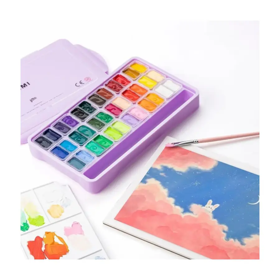 Gouache set 36 st. - Afbeelding 7