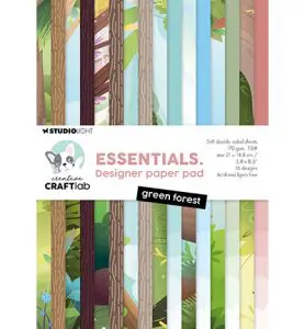 Paperpad designpapier Green forest