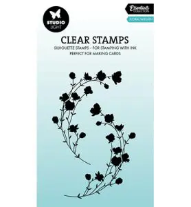 Stempel floral wreath