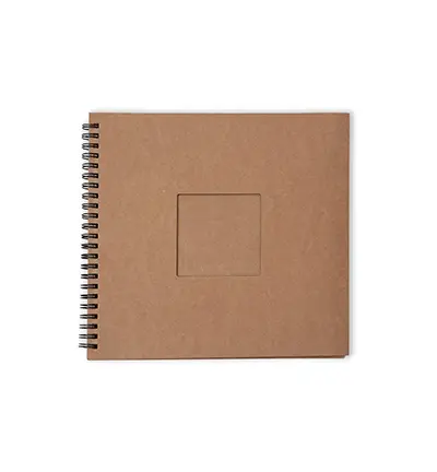 Passe-partout journal kraft 15x15 cm