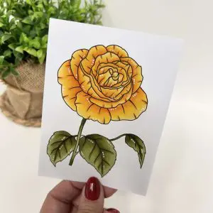 Leerzame les rozen kleuren met copic alcohol markers incl. incl. oefenblad