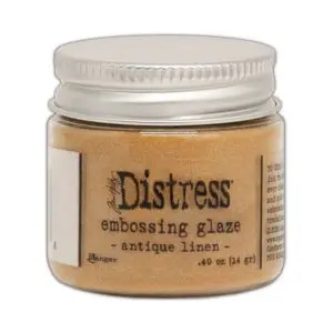 Distress embossing glaze antique linen
