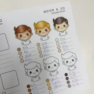 Leerzame les huid & haren kleuren met alcohol markers incl. oefenblad
