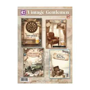 Kaartenpakket vintage gentlemen
