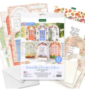 Kaartenmaakpakket arched floral windows & doors
