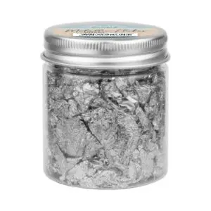 metallic flakes zilver