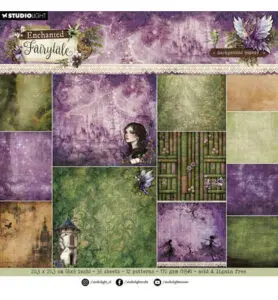 Paperpad background Enchanted Fairytale