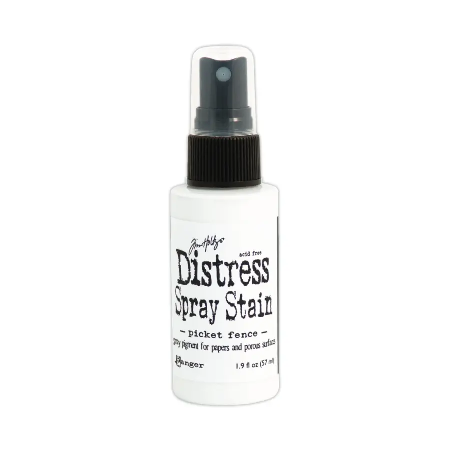 Distress Spray Stain Picket Fence