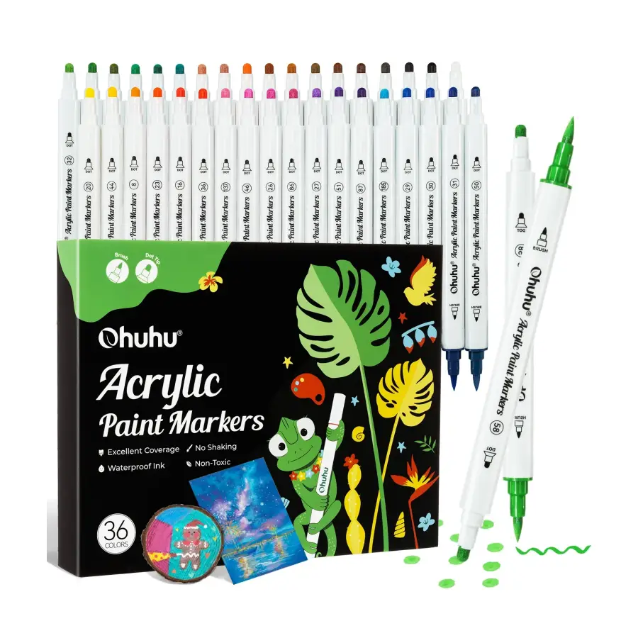 Akaka paintmarkers brush & dot 36 st.