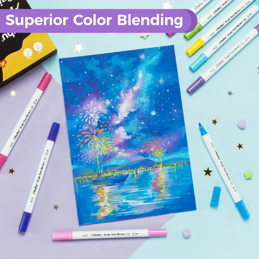 Akaka paintmarkers brush & dot 36 st. - Afbeelding 6
