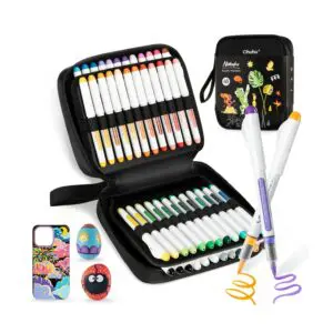 Nahuku acrylmarker 48 zwart etui