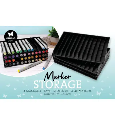 Storage trays 4 lagen voor 48 markers