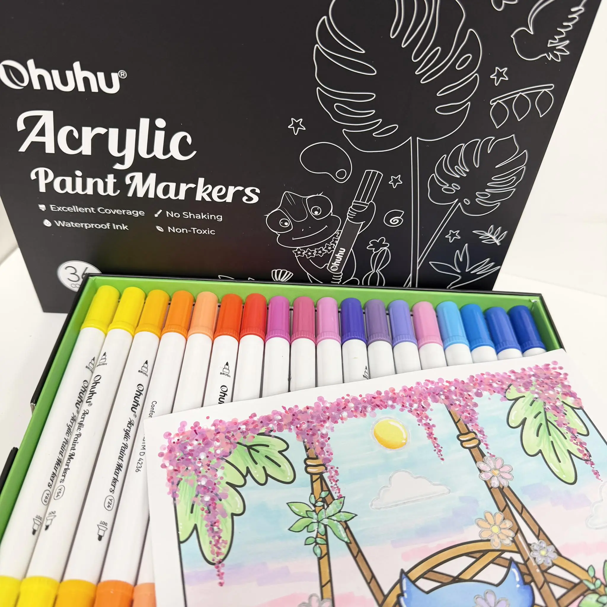 Akaka paintmarkers brush & dot 36 st. - Afbeelding 7