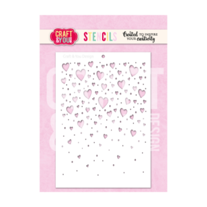 Stencil hearts