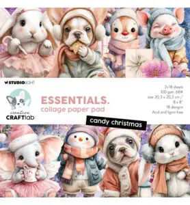 Collage paperpadd candy christmas