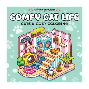 Kleurboek comfy cat life