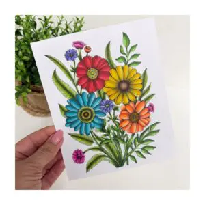 Leerzame les bloemen kleuren