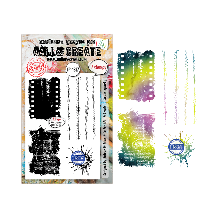 Stempel A6 through the lens sewn sparks