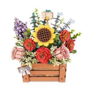 3d puzzel bloemenkistje