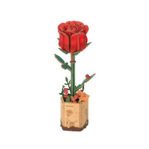 3d puzzel rode roos