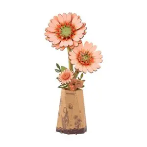 3d puzzel lichtoranje gerbera