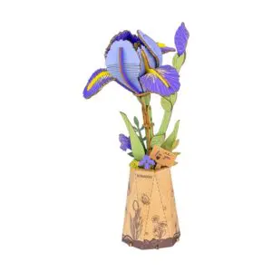 3d puzzel paarse iris