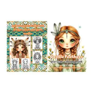Kleurboek gentle feathers