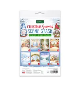 achtergrondpapier christmas gnomes scene stash