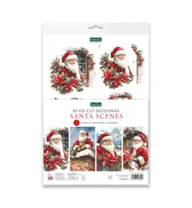 Collage & stansblok santa scenes