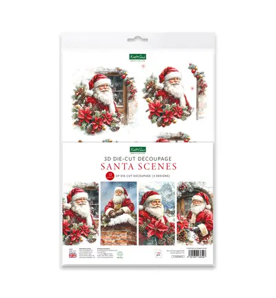 Collage & stansblok santa scenes