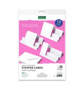 Stepper kaarten en enveloppen wit