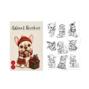Kleurboek advent wishes