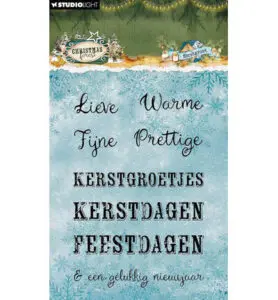 Stempel Kerst groet Christmas Forest