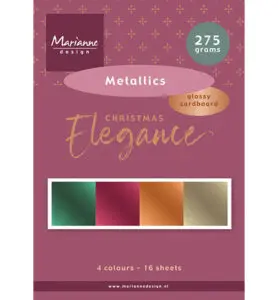 Papierblok christmas elegance metallics A5