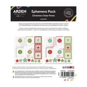 ephemera christmas cheer frame