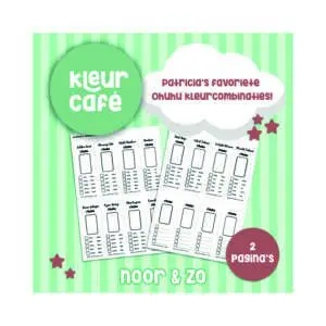 Ohuhu kleurenkaart geprint Patricia’s favorites
