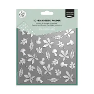 3D embossingfolder leaves
