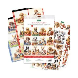 Stansplaatjes & decoupage picnic pups